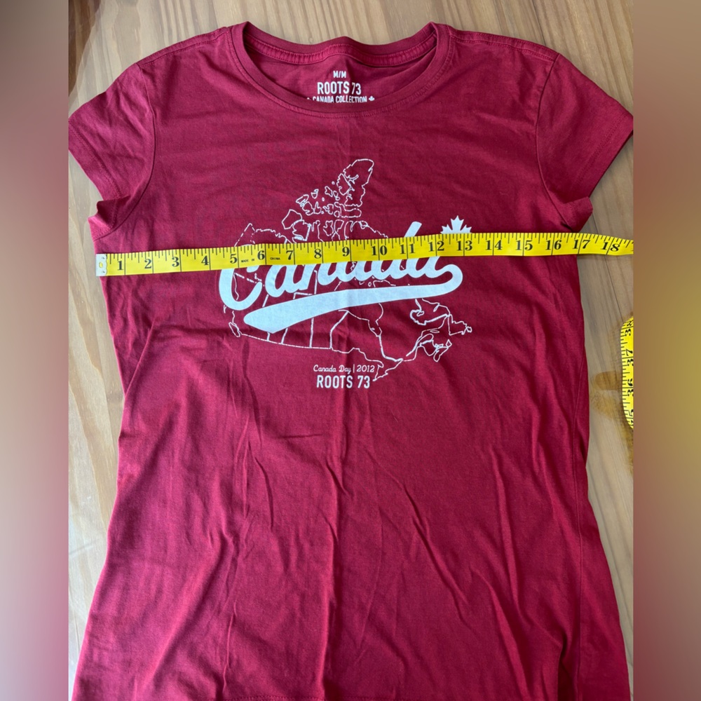Women’s Roots Red Canada Map Tee - Picture 4 of 8